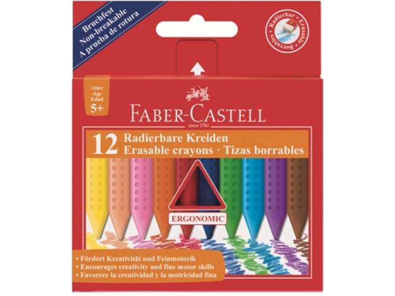 Faber-Castell Pastelky Plastic Colour,sada 12ks