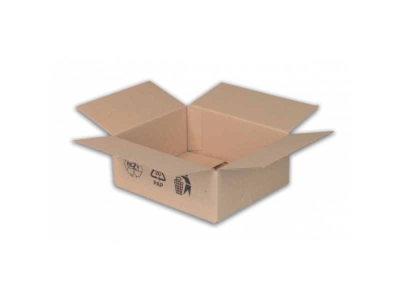 Škatuľa poštová s klopou hnedá 195x145x92mm