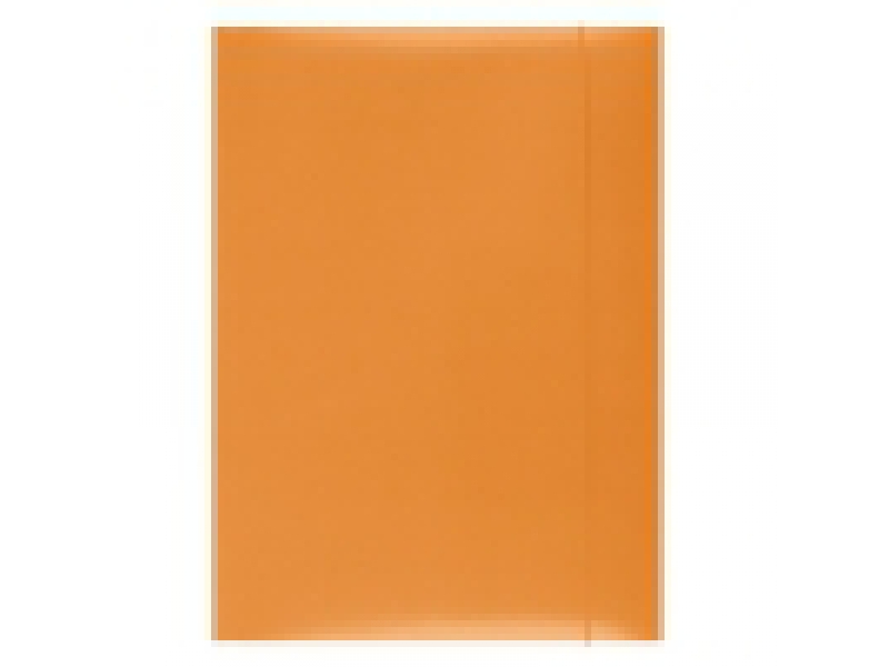 Office Products Obal kartónový 3 chlopne s gumičkou, oranžový
