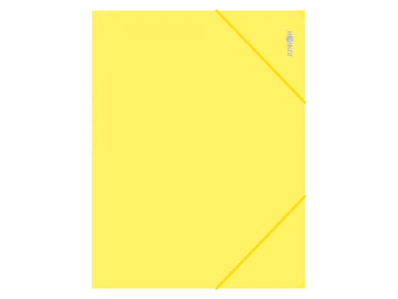 JUNIOR Mapa zakladacia s gumičkou PP/A4, žltá