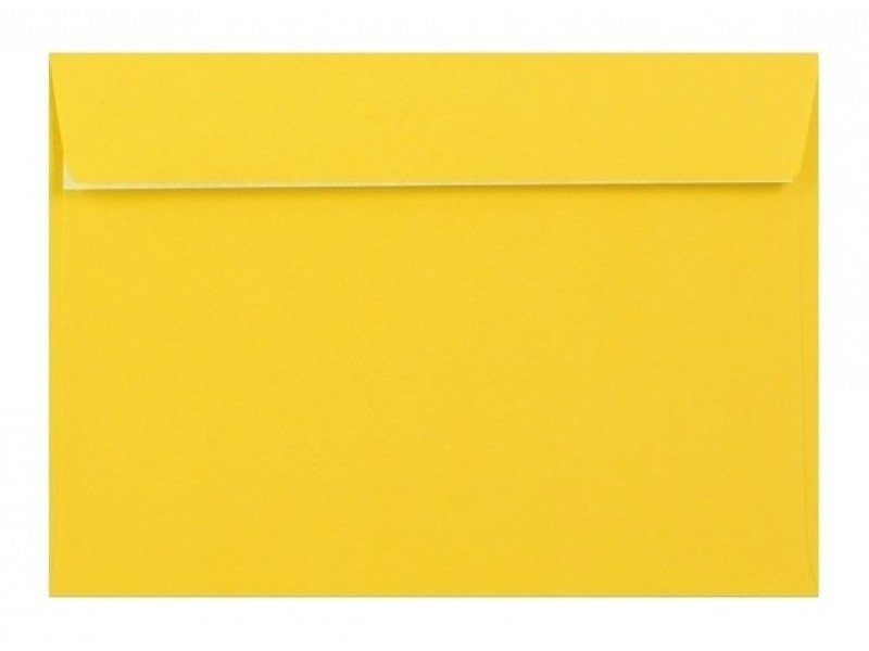 Obálka farebná C5 120g,162x229mm s pásikom,žltá (bal=5ks)