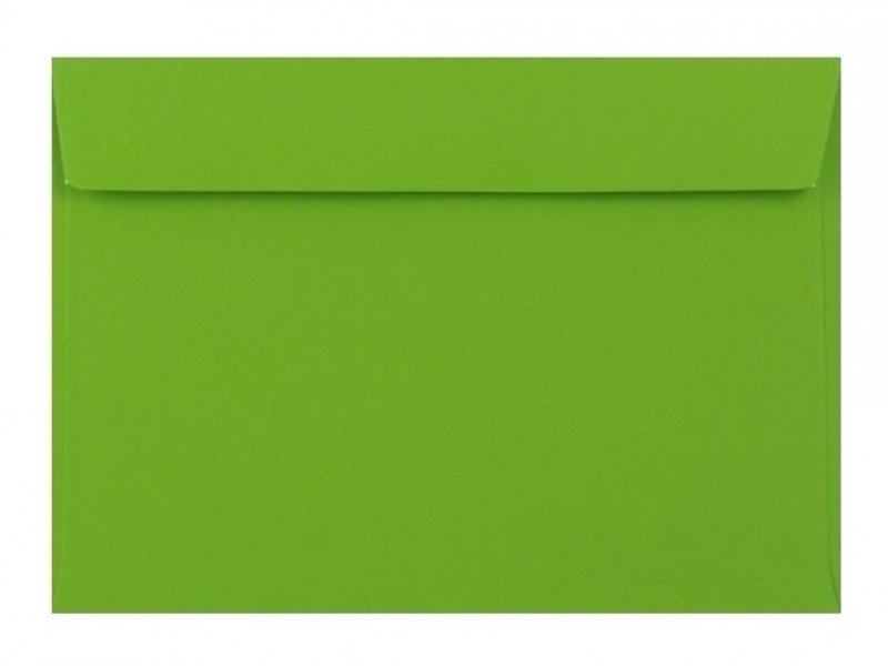 Obálka farebná C5 120g,162x229mm s pásikom,zelená (bal=5ks)
