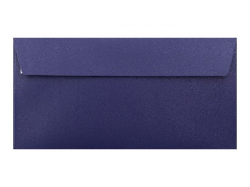 Obálka farebná DL 120g,110x220mm s pásikom,perleť.tm.modrá (bal=5ks)