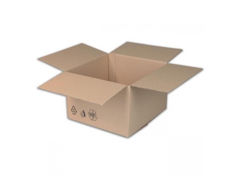 Škatuľa poštová s klopou hnedá 389x289x140mm