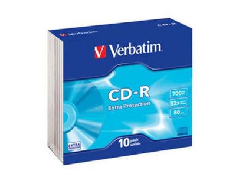 VERBATIM CD-R DL EP 52x Extra Protect 700MB slim