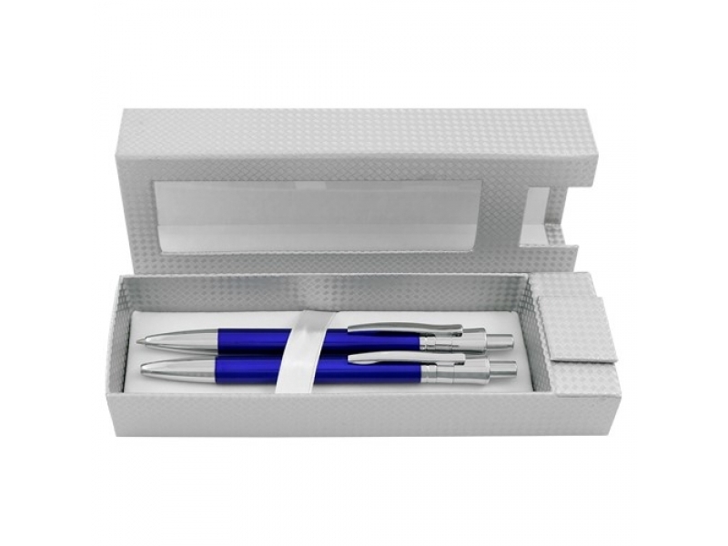 JUNIOR Sada 165 B+P, Guľôčkové pero + Mechanická ceruzka, modrá