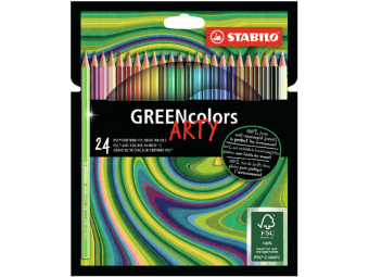 Stabilo Pastelky GREENcolors ARTY  (bal=24ks)